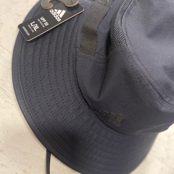 Adidas Men Victory III Aeroready Black Bucket Hat Size L/XL Sun Protection NWT - Picture 3 of 4